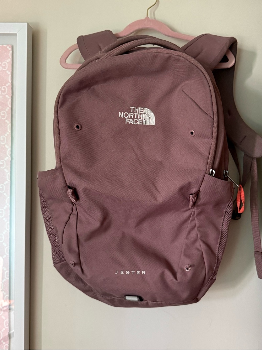 The North Face Jester Backpack in Mauve Rose